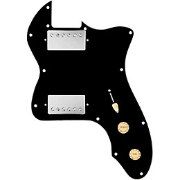 920d Custom 72 Thinline Tele Loaded Pickguard With Nickel Roughneck Humbuckers and Aged White Knobs Black
