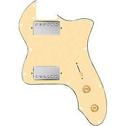 920d Custom 72 Thinline Tele Loaded Pickguard With Nickel Roughneck Humbuckers and Aged White Knobs Aged White