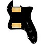 920d Custom 72 Thinline Tele Loaded Pickguard With Gold Roughneck Humbuckers and Black Knobs Black thumbnail