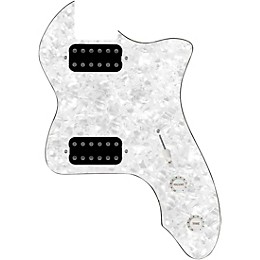 920d Custom 72 Thinline Tele Loaded Pickguard With Uncovered Cool Kids Humbuckers & White Knobs White Pearl