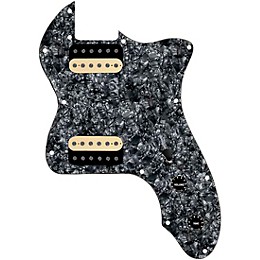 920d Custom 72 Thinline Tele Loaded Pickguard With Uncovered Black Roughneck Humbuckers Black Pearl