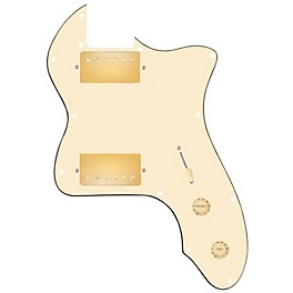 920d Custom 72 ... 920d Custom 72 Thinline Tele Loaded Pickguard With Gold Cool Kids Humbuckers & Aged White Knobs Aged White