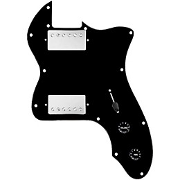 920d Custom 72 Thinline Tele Loaded Pickguard With Nickel Cool Kids Humbuckers Black