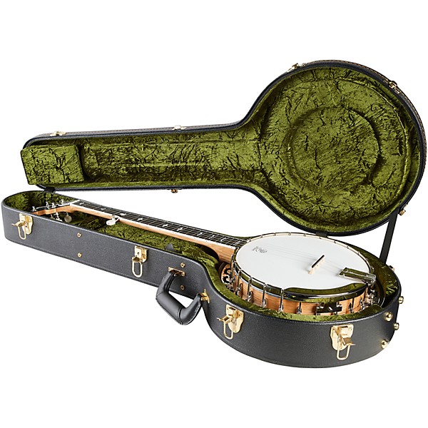 Deering White Lotus 5-String Resonator Banjo