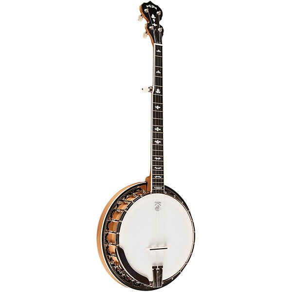 Deering White Lotus 5-String Resonator Banjo