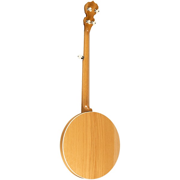 Deering White Lotus Left-Handed 5-String Resonator Banjo