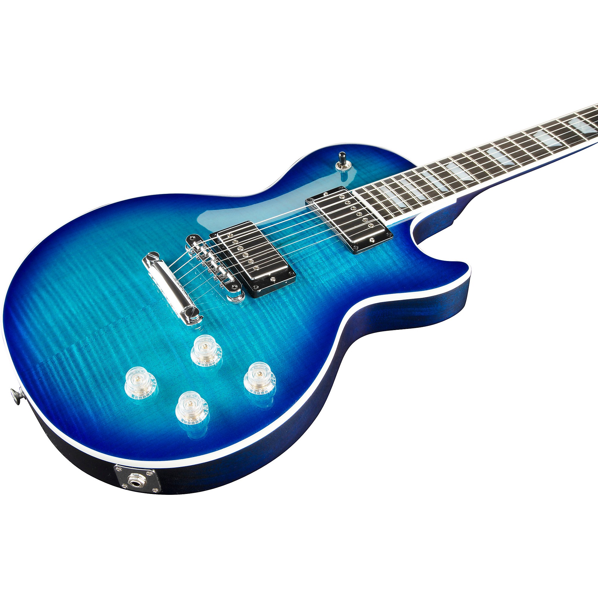 ギター GibsonLesPaulClassiPremiumPlus TransBlue Gibson Les Paul Classic Premium Plus Trans Blue 1996 From