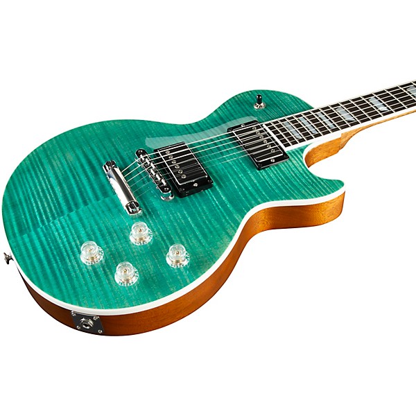 Open Box Gibson Les Paul Modern Figured Electric Guitar Level 2 Seafoam Green 197881174972