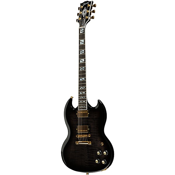 Gibson SG Supreme Electric Guitar Translucent Ebony Burst