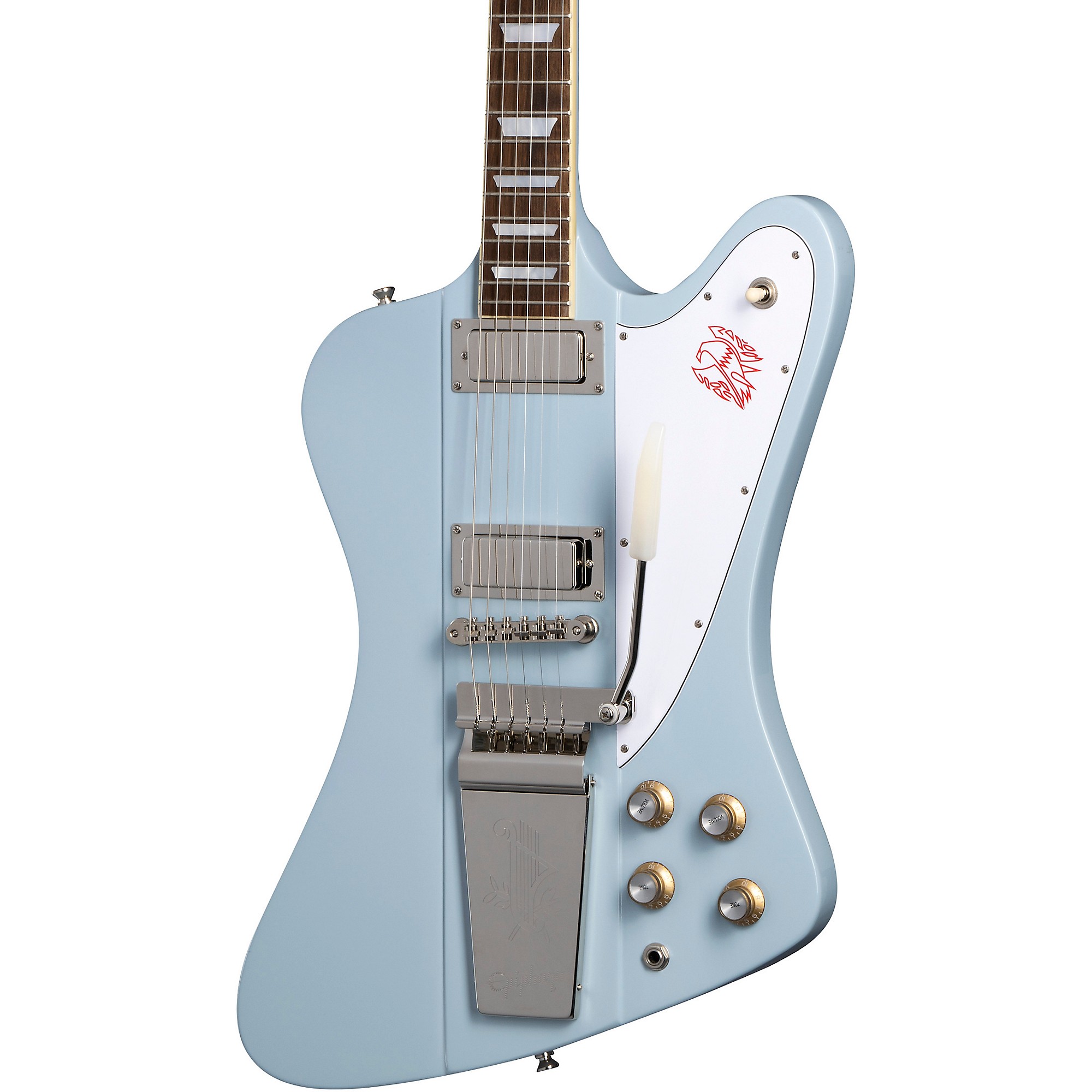 Epiphone 1963 Firebird V Maestro Vibrola Electric Guitar Frost