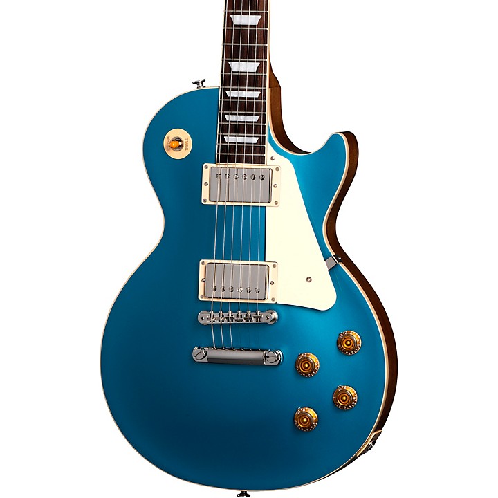 Gibson Les Paul Standard '50s Plain Top Electric Guitar Pelham Blue |  Guitar Center