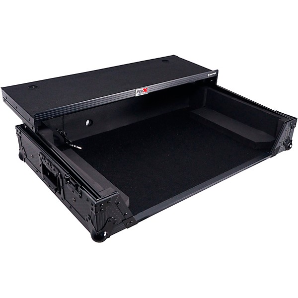 ProX ATA Flight Style Wheel Road Case For RANE Four DJ Controller with 1U Rack Space Black