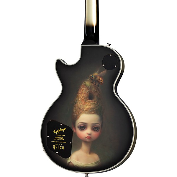 Epiphone Adam Jones Les Paul Custom Art Collection: Mark Ryden's "Queen Bee" Electric Guitar Antique Silverburst