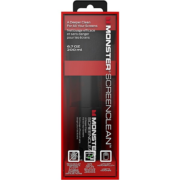 Monster Cable ScreenClean 200ML Bottle & Microfiber Cloth