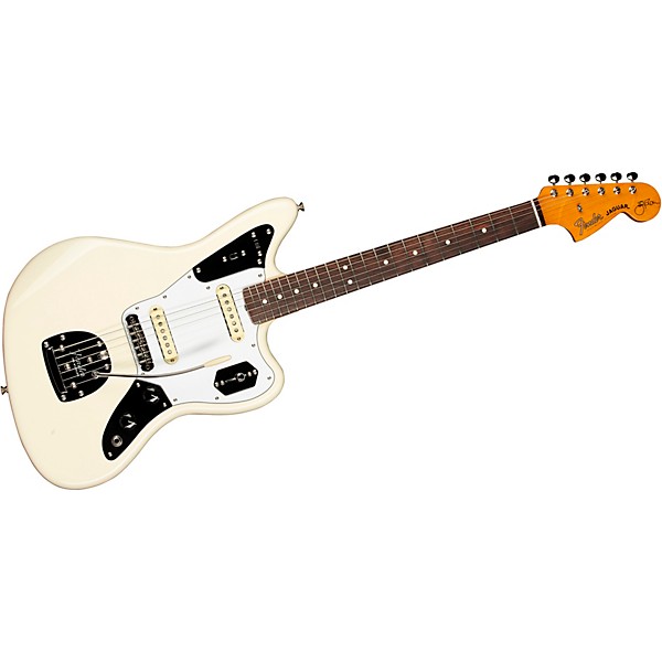 Fender Johnny Marr Jaguar Rosewood Fingerboard Electric Guitar Olympic White