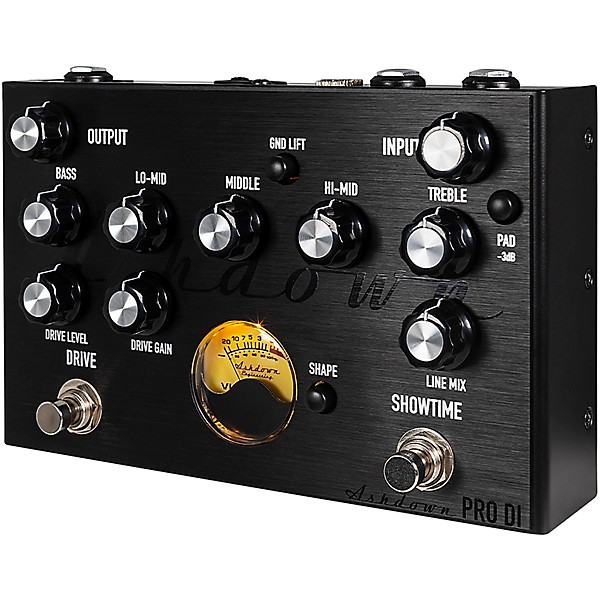 Ashdown PRO DI Preamp With 5-Band EQ Effects Pedal Black