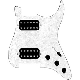 920d Cu... 920d Custom HH Loaded Pickguard for Strat With Uncovered Smoothie Humbuckers and S3W-HH Wiring Harness White Pearl