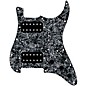 920d Custom HH Loaded Pickguard for Strat With Uncovered Smoothie Humbuckers and S3W-HH Wiring Harness Black Pearl thumbnail