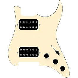 920d Cus... 920d Custom HH Loaded Pickguard for Strat With Uncovered Smoothie Humbuckers and S3W-HH Wiring Harness Aged White