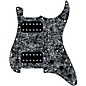 920d Custom HH Loaded Pickguard for Strat With Uncovered Smoothie Humbuckers and S5W-HH Wiring Harness Black Pearl thumbnail