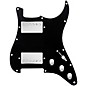 920d Custom HH Loaded Pickguard for Strat With Nickel Smoothie Humbuckers and S3W-HH Wiring Harness Black thumbnail