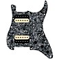 920D Custom HH Loaded Pickguard for Strat With Uncovered Roughneck Humbuckers and S5W-HH Wiring Harness Black Pearl thumbnail