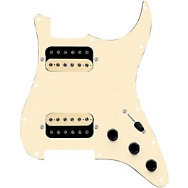 920d Cu... 920d Custom HH Loaded Pickguard for Strat With Uncovered Roughneck Humbuckers and S5W-HH Wiring Harness Aged White