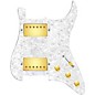 920d Custom Hushed And Humble HH Loaded Pickguard for Strat With Gold Smoothie Humbuckers and S3W-HH Wiring Harness White Pearl thumbnail