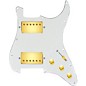 920d Custom Hushed And Humble HH Loaded Pickguard for Strat With Gold Smoothie Humbuckers and S5W-HH Wiring Harness Parchment thumbnail