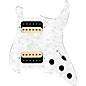 920d Custom HH Loaded Pickguard for Strat With Uncovered Roughneck Humbuckers and S3W-HH Wiring Harness White Pearl thumbnail