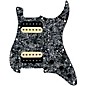 920d Custom HH Loaded Pickguard for Strat With Uncovered Roughneck Humbuckers and S3W-HH Wiring Harness Black Pearl thumbnail