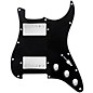 920D Custom HH Loaded Pickguard for Strat With Nickel Roughneck Humbuckers and S5W-HH Wiring Harness Black thumbnail