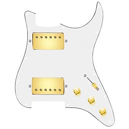 920d Custom HH Lo... 920d Custom HH Loaded Pickguard for Strat With Gold Cool Kids Humbuckers and S5W-HH Wiring Harness White