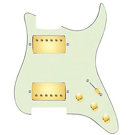 920d Custom ... 920d Custom HH Loaded Pickguard for Strat With Gold Cool Kids Humbuckers and S5W-HH Wiring Harness Mint Green