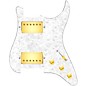920d Custom HH Loaded Pickguard for Strat With Gold Cool Kids Humbuckers and S5W-HH Wiring Harness White Pearl thumbnail