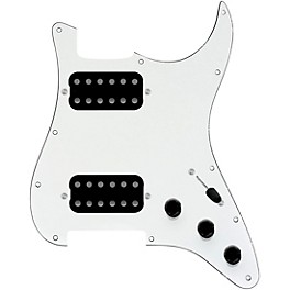 920D Custom HH Loaded Pickguard for Strat With Uncovered Cool Kids Humbuckers and S5W-HH Wiring Harness Parchment