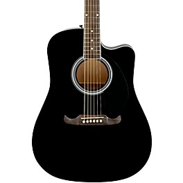 Fender FA-125CE Dreadnought Acoustic-Electric Guitar Sunburst Fender FA-125CE Dreadnought Acoustic-Electric Guitar Black