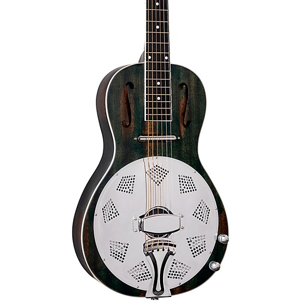 Ortega RRG30E Parlor Acoustic Electric Resonator Guitar Denim