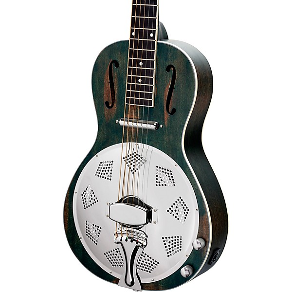 Ortega RRG30E Parlor Acoustic-Electric Resonator Guitar Denim