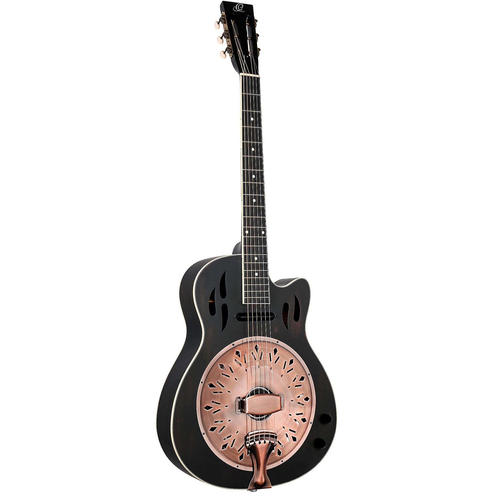Ortega RRG40CE-DBK Concert Cutaway Acoustic-Electric Resonator
