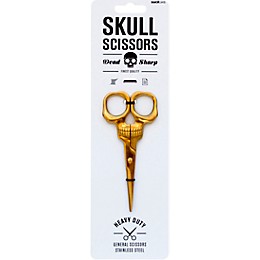Suck UK Brass Plate Skull Scissors