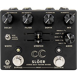 Open Box Walrus Audio SLOER Stereo Ambient Reverb Effects Pedal Level 2 Black 197881117344