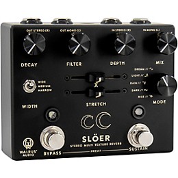 Open Box Walrus Audio SLOER Stereo Ambient Reverb Effects Pedal Level 2 Black 197881117344