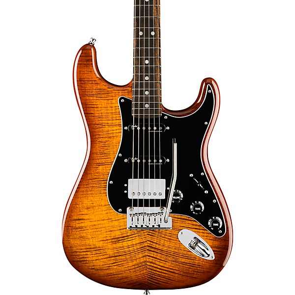 Open Box Fender Limited-Edition American Ultra Stratocaster HSS Electric Guitar Level 2 Tiger's Eye 197881132286