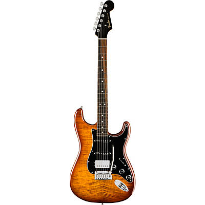Fender Limited-Edition American Ultra Stratocaster Hss Electric Guitar Tiger's Eye for sale