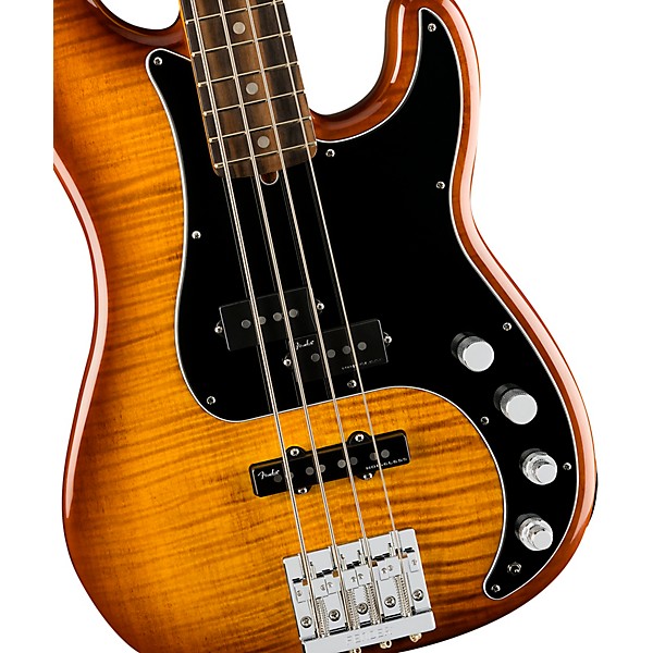 Fender Limited-Edition American Ultra Precision Bass Guitar Tiger's Eye