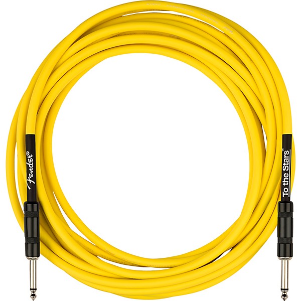 Fender Tom Delonge To The Stars Straight to Straight Instrument Cable 10 ft. Yellow