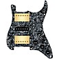920d Custom HSH Loaded Pickguard for Stratocaster With Gold Smoothie Humbuckers, Black Texas Vintage Pickups and S5W-HSH Wiring Harness Black Pearl thumbnail