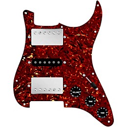920d Custom HSH Loaded Pickguard for Stratocaster With Nickel Smoothie Humbuckers, Black Texas Vintage Pickups and S5W-HSH Wiring Harness Tortoise