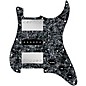 920d Custom HSH Loaded Pickguard for Stratocaster With Nickel Smoothie Humbuckers, Black Texas Vintage Pickups and S5W-HSH Wiring Harness Black Pearl thumbnail